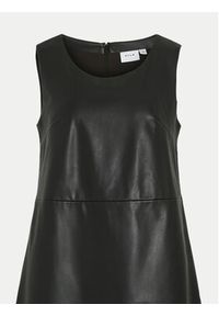 Vila Sukienka z imitacji skóry Dede 14099817 Czarny Slim Fit. Kolor: czarny. Materiał: skóra #6
