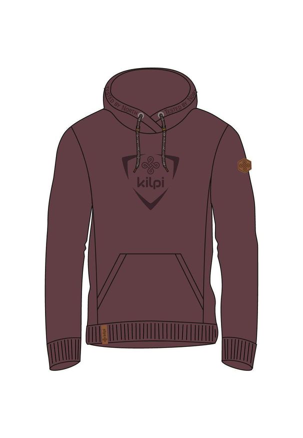 Bluza męska Kilpi ODISEA-M. Typ kołnierza: kaptur. Kolor: czerwony