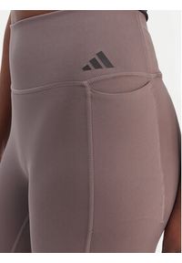 Adidas - adidas Legginsy Optime Workout 3-Stripes KE7530 Szary Slim Fit. Kolor: szary. Materiał: syntetyk #5