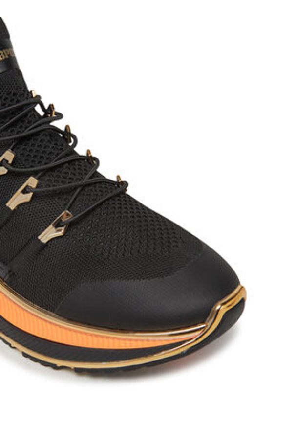 Plein Sport Sneakersy Runner Chrome Surfer PADS USC0579 STE003N Czarny. Kolor: czarny. Materiał: materiał