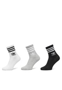 Adidas - adidas Skarpety długie Mid Cut Crew IL5023 Kolorowy. Materiał: bawełna. Wzór: kolorowy #1