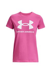 Koszulka fitness damska Under Armour Live Sportstyle Graphic SSC. Kolor: różowy. Sport: fitness