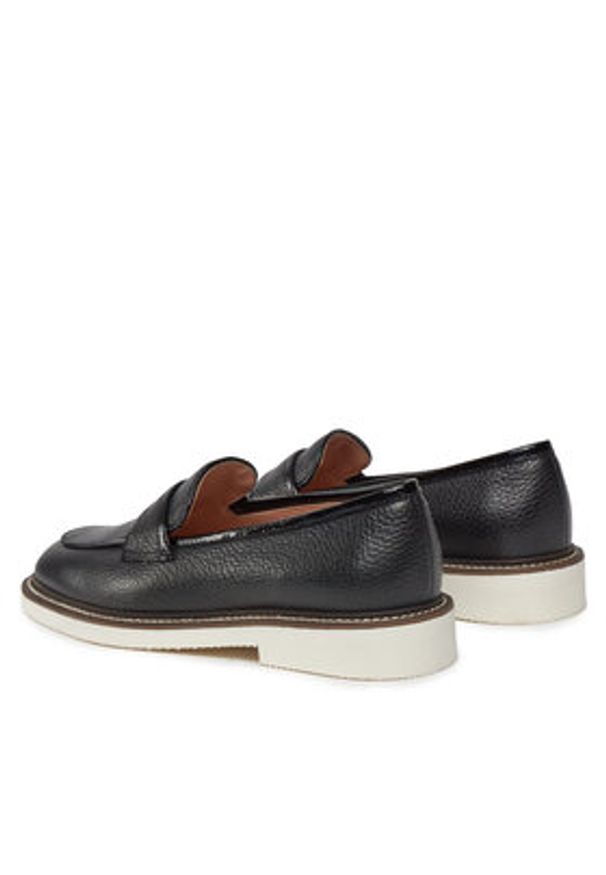 Pollini Lordsy SA10033G1ITD200A Czarny. Kolor: czarny. Materiał: skóra