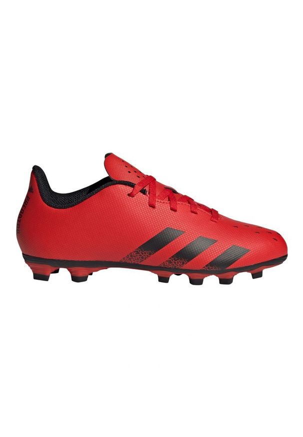 Adidas - Buty piłkarskie adidas Predator Freak.4 FxG Jr FY6322 czerwone pomarańcze i czerwienie. Zapięcie: sznurówki. Kolor: czerwony. Materiał: włókno, syntetyk. Szerokość cholewki: normalna. Sport: piłka nożna