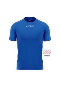 Koszulka piłkarska dla dzieci Givova Capo MC. Kolor: niebieski. Materiał: poliester. Sport: piłka nożna #1
