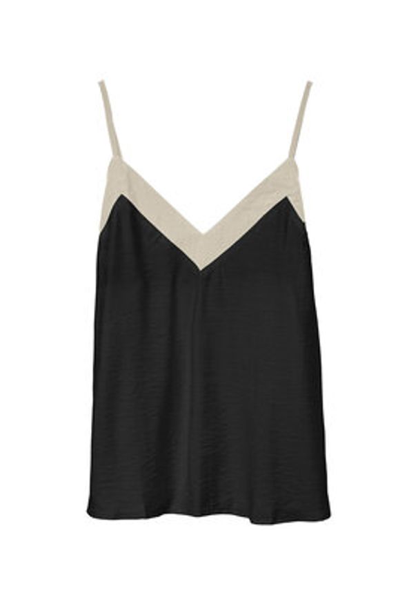 Vero Moda Top Denise 10329790 Czarny Regular Fit. Kolor: czarny. Materiał: wiskoza