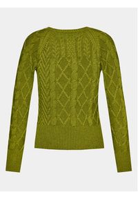 Sisley Sweter 17L3M103W Zielony Boxy Fit. Kolor: zielony. Materiał: wełna #3