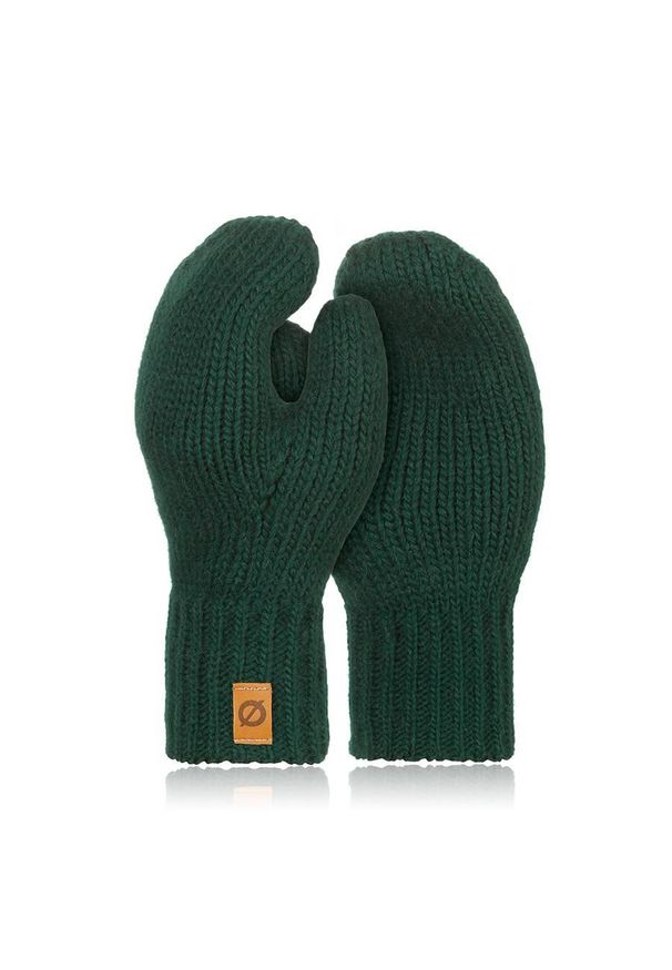 BRODRENE - Rękawiczki damskie zimowe r02 Brodrene R02 zielone. Kolor: zielony. Materiał: materiał. Sezon: zima