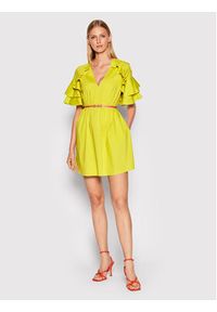 Imperial Sukienka letnia ACRUDAS Żółty Regular Fit. Kolor: żółty. Materiał: bawełna. Sezon: lato