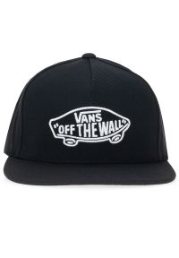 Czapka Vans Classic Snapback VN000EZBBLK1 - czarna. Kolor: czarny. Materiał: akryl, wełna, materiał. Wzór: aplikacja. Styl: klasyczny, elegancki