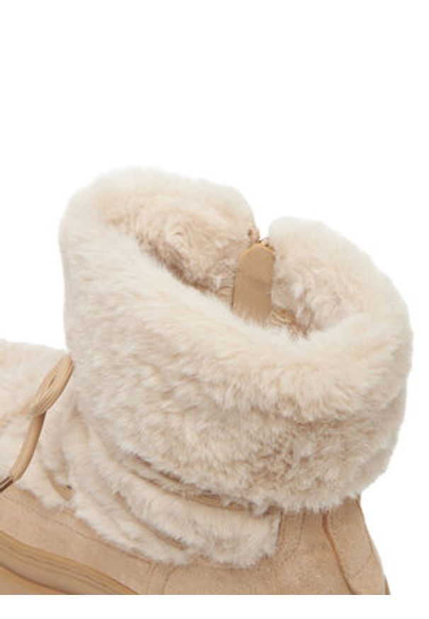 DeeZee Śniegowce HX21069-13 Beżowy. Kolor: beżowy. Materiał: materiał