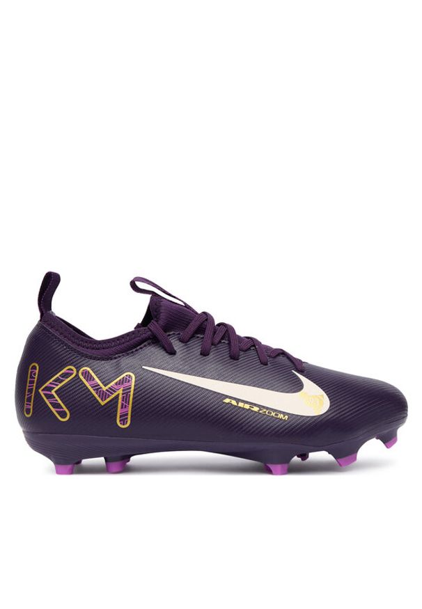 Nike Buty do piłki nożnej Jr Zoom Vapor 16 Acad Km Fg/Mg FQ8394-500 Fioletowy. Kolor: fioletowy. Materiał: skóra. Model: Nike Zoom
