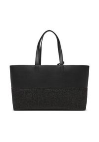 Calvin Klein Torebka Ck Mixmedia Shopper_Raffia K60K613167 Czarny. Kolor: czarny. Materiał: skórzane #5