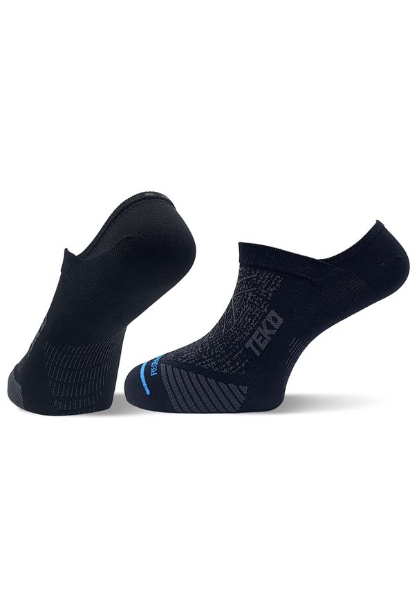 TEKO - Skarpety stopki do biegania Teko ecoRUN No Show Ultralight. Kolor: szary, wielokolorowy, czarny. Sport: turystyka piesza