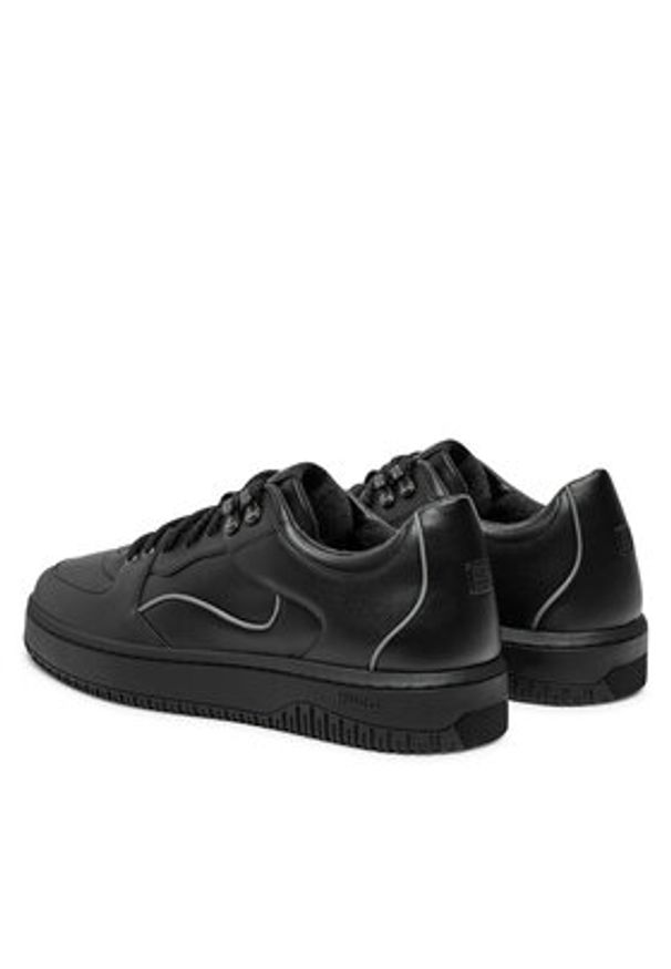 Hugo Sneakersy Kilian 50524103 Czarny. Kolor: czarny. Materiał: skóra