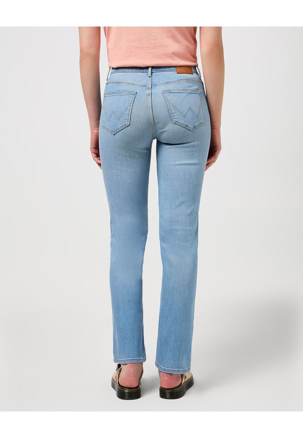 Wrangler - DAMSKIE SPODNIE WRANGLER STRAIGHT LOVE LETTERS 112350946