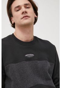 adidas Originals bluza bawełniana męska kolor czarny z aplikacją. Kolor: czarny. Materiał: bawełna. Wzór: aplikacja #3