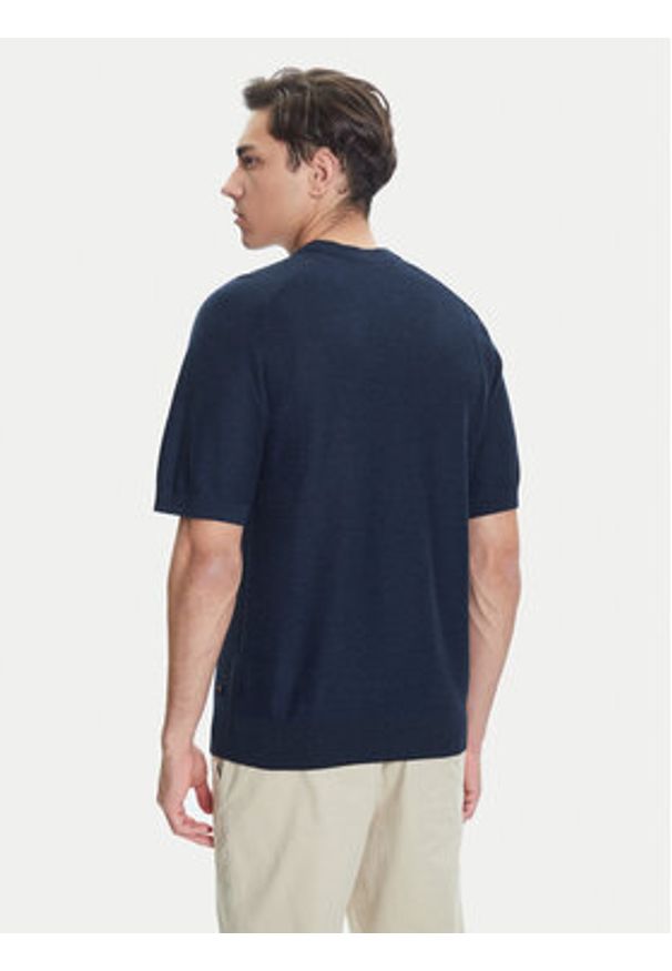 BOSS T-Shirt Kencel 50545678 Granatowy Regular Fit. Kolor: niebieski. Materiał: bawełna