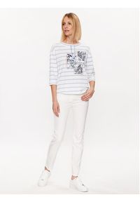 Olsen Spodnie materiałowe Mona 14000620 Biały Slim Fit. Kolor: biały. Materiał: syntetyk