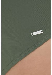 Pepe Jeans jednoczęściowy strój kąpielowy VIVIAN SWIMSUIT kolor zielony lekko usztywniona miseczka. Kolor: zielony. Materiał: materiał, dzianina. Wzór: gładki