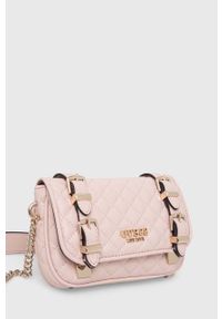 Guess torebka kolor różowy. Kolor: różowy. Materiał: pikowane #4