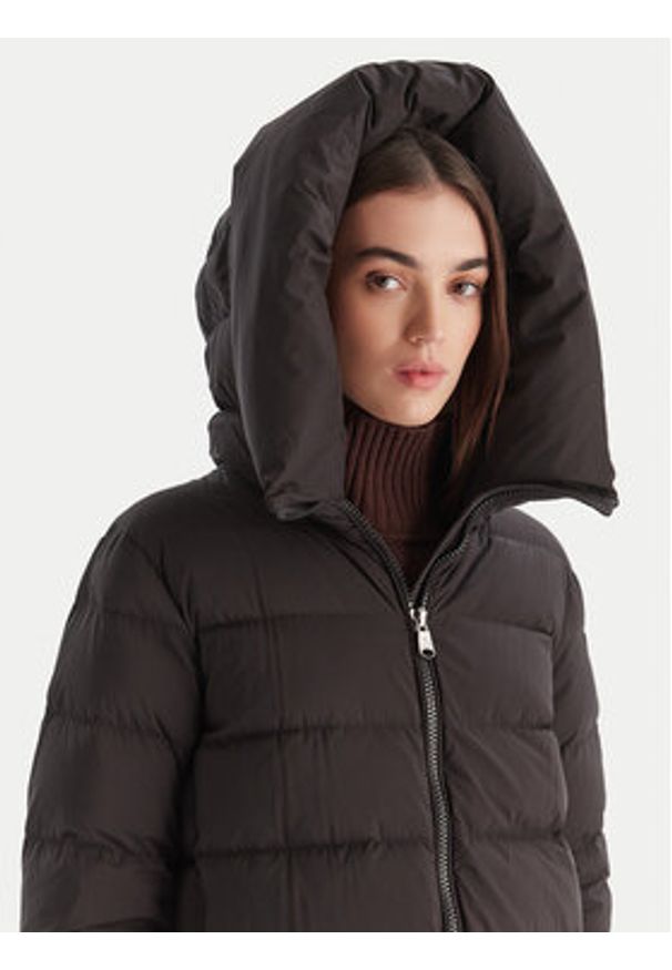 Hetrego - Hetregó Kurtka puchowa Lena 8P697 25WD08 Czarny Regular Fit. Kolor: czarny. Materiał: syntetyk