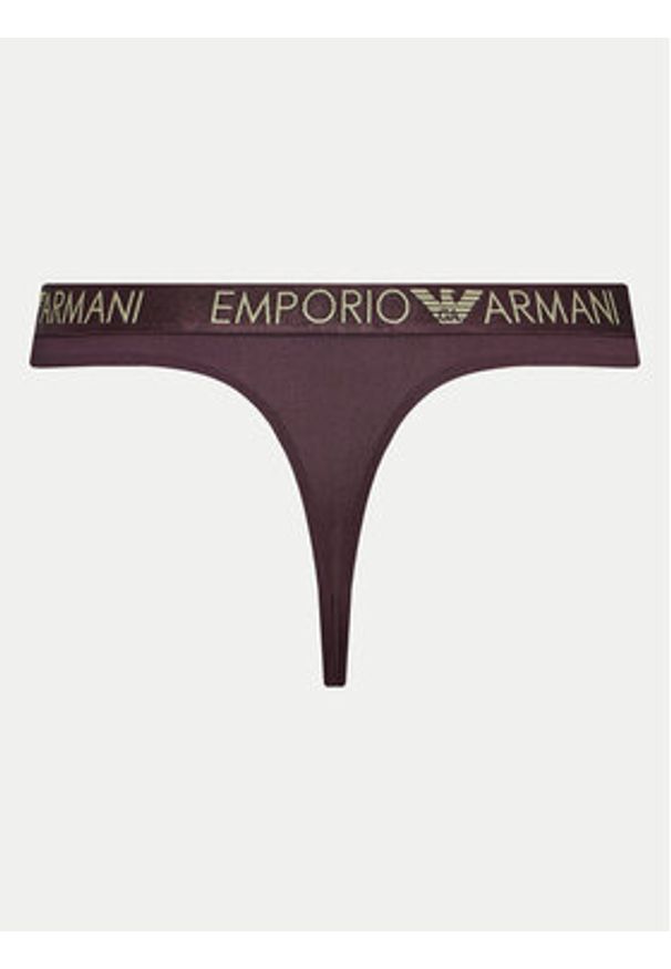 Emporio Armani Underwear Komplet 2 par stringów 163333 4F235 05093 Fioletowy. Kolor: fioletowy. Materiał: syntetyk