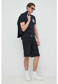 Calvin Klein szorty jeansowe męskie kolor czarny. Kolor: czarny. Materiał: jeans #2