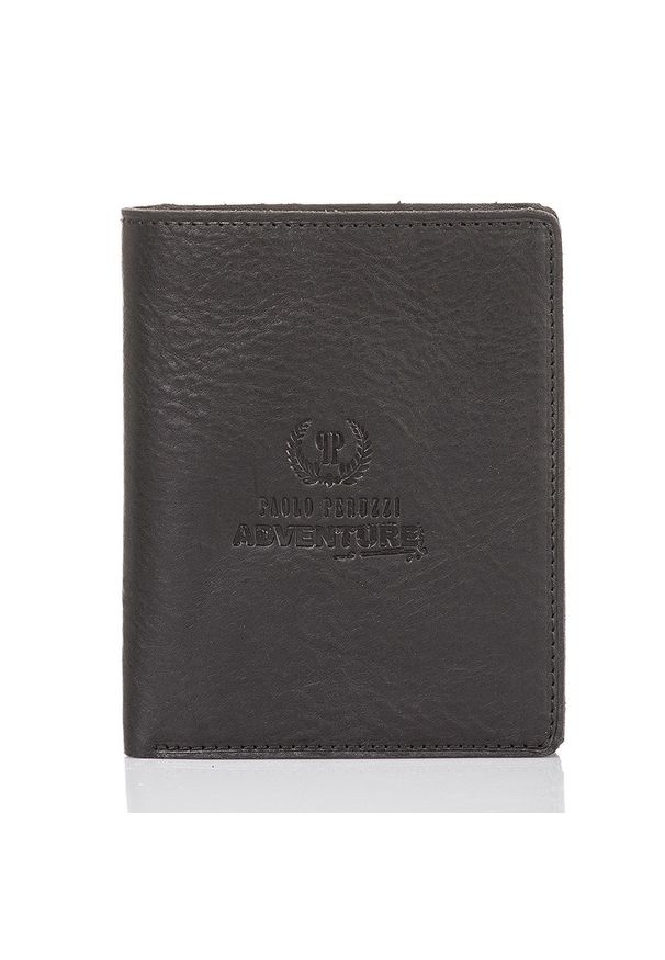 PAOLO PERUZZI - Portfel męski paolo peruzzi adventure slim ze skóry 201-pp-bl. Materiał: skóra