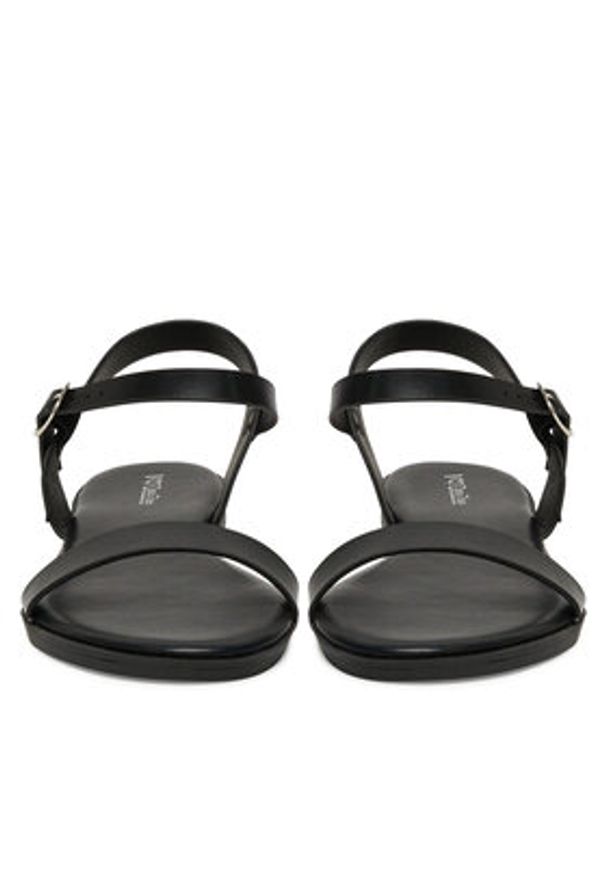 DeeZee Sandały MT3150-25S07 Czarny. Kolor: czarny. Materiał: skóra