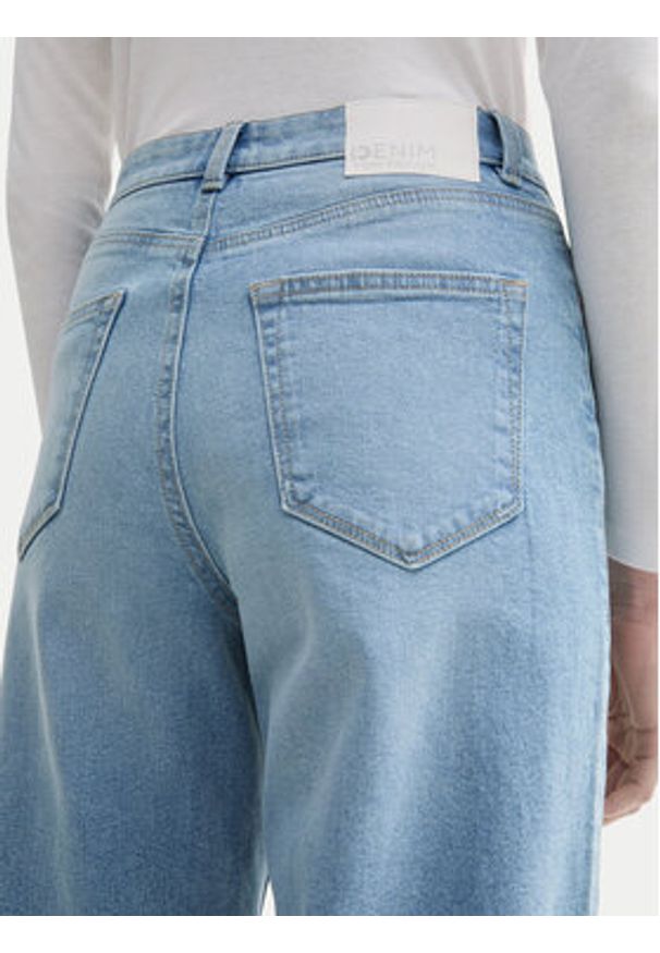 Tom Tailor Denim Jeansy 1045942 Niebieski Wide Leg. Kolor: niebieski