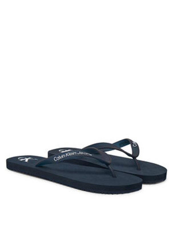 Calvin Klein Jeans Japonki Beach Sandal Transparent Tpu YM0YM01267 Granatowy. Kolor: niebieski