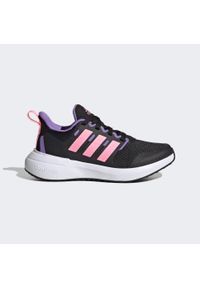 Adidas - Buty dziecięce do biegania FortaRun 2.0 Cloudfoam Lace Shoes. Kolor: wielokolorowy, różowy, czarny, fioletowy. Materiał: materiał. Model: Adidas Cloudfoam