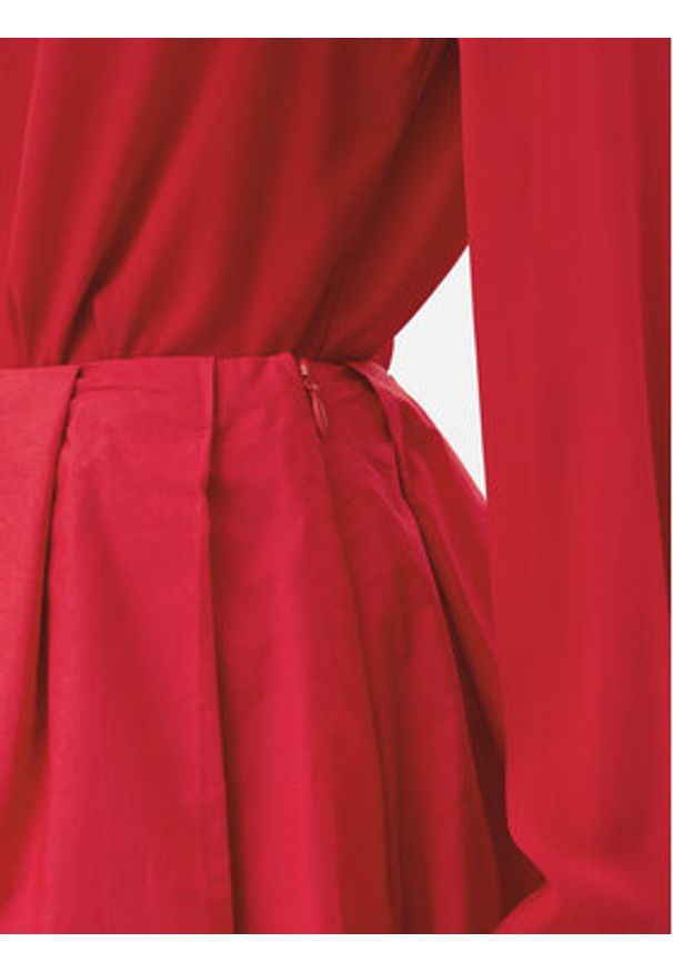 Pinko - PINKO Spódnica mini Cadric 105183 A2LD Czerwony Regular Fit. Kolor: czerwony. Materiał: bawełna