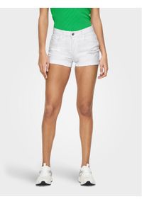 JDY Szorty jeansowe Blume 15293951 Biały Tight Fit. Kolor: biały. Materiał: bawełna #1