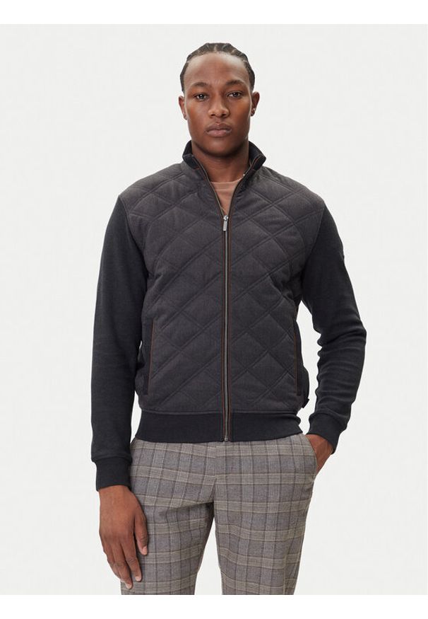 Bugatti Bluza 8700-85056D Szary Regular Fit. Kolor: szary. Materiał: bawełna