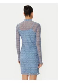 Hugo - HUGO Sukienka codzienna Noella 50534704 Niebieski Slim Fit. Okazja: na co dzień. Kolor: niebieski. Materiał: syntetyk. Typ sukienki: proste. Styl: casual #3