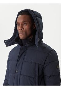 Karl Lagerfeld - KARL LAGERFELD Kurtka zimowa 505035 554586 Granatowy Regular Fit. Typ kołnierza: dekolt w karo. Kolor: niebieski. Materiał: syntetyk. Sezon: zima