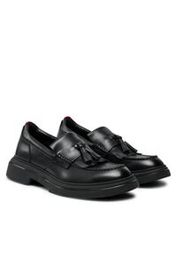 Hugo Loafersy Rikky 50522982 10214577 01 Czarny. Kolor: czarny. Materiał: skóra #4