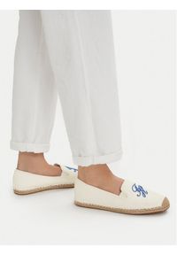 TOMMY HILFIGER - Tommy Hilfiger Espadryle Th Script Summer Espadrille FW0FW09240 Biały. Kolor: biały. Materiał: materiał #1