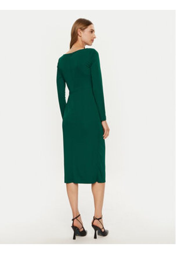 Lauren Ralph Lauren - LAUREN RALPH LAUREN Sukienka koktajlowa 253919794004 Zielony Slim Fit. Kolor: zielony. Materiał: syntetyk. Styl: wizytowy