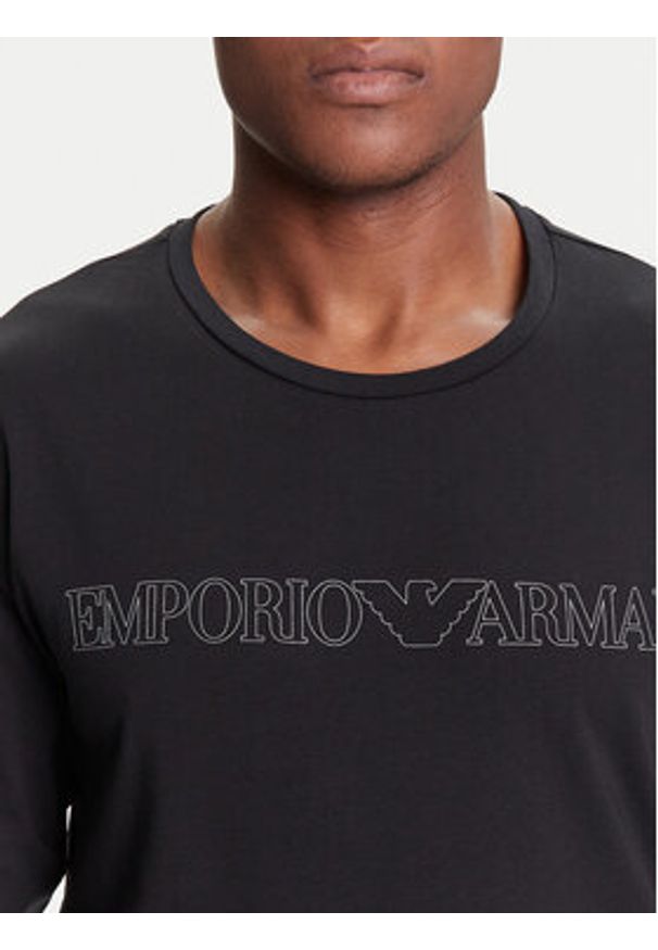 Emporio Armani Underwear Piżama EM000616 AF14978 UC001 Czarny Regular Fit. Kolor: czarny. Materiał: bawełna