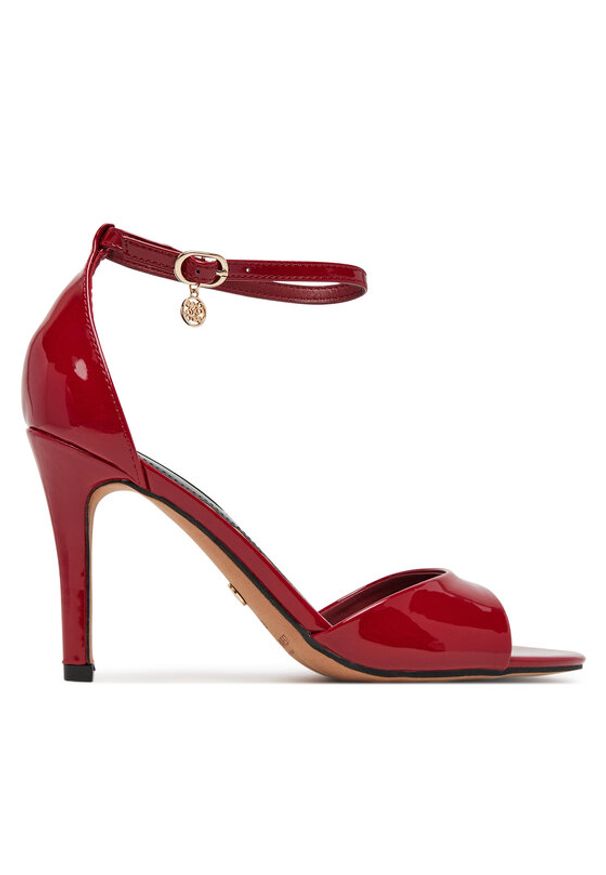 Nine West Sandały S4S16766 Czerwony. Kolor: czerwony. Materiał: materiał