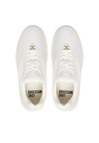 Love Moschino - LOVE MOSCHINO Sneakersy JA15214G1OIQ110A Biały. Kolor: biały. Materiał: skóra #3