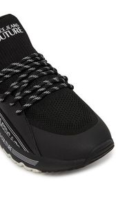 Versace Jeans Couture Sneakersy 78YA3SA3 Czarny. Kolor: czarny. Materiał: materiał
