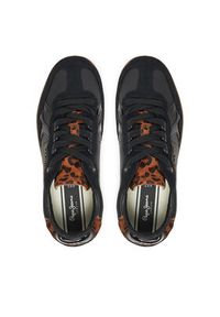 Pepe Jeans Sneakersy Ball Night W PLS000009 Czarny. Kolor: czarny. Materiał: skóra