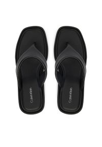 Calvin Klein Japonki Wedge 70 Sndl Thong Lth HW0HW02880 Czarny. Kolor: czarny. Materiał: skóra #1