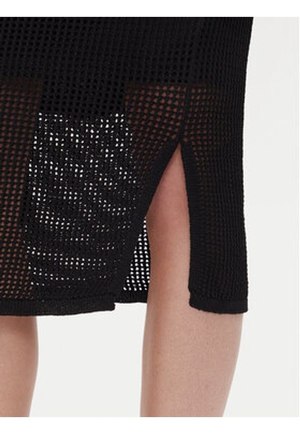 DKNY Spódnica ołówkowa P5BRAV85 Czarny Slim Fit. Kolor: czarny. Materiał: syntetyk