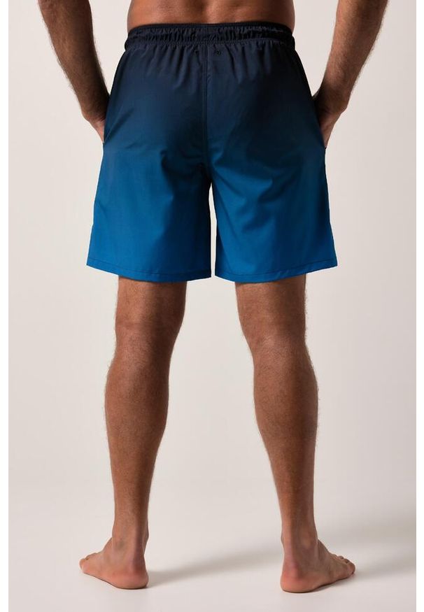 JAY-PI - Męskie Kąpielówki beachwear elastyczny pas styl batikowy do 8XL. Kolekcja: plus size. Kolor: niebieski. Materiał: poliester, materiał, elastan