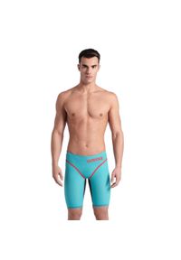 Strój startowy męski na basen spodenki jammery Arena Carbon Core. Kolor: czerwony, szary, niebieski, wielokolorowy #1